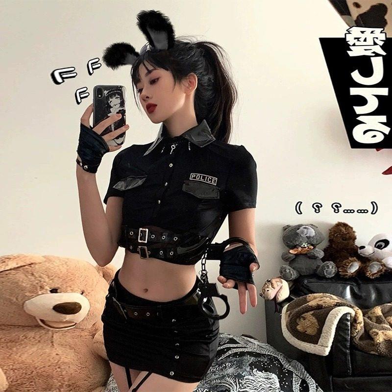 小野猫欢乐谷 性感风校园纯欲兔子警官制服套装清纯少女学生