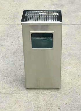 方形黑色不垃桶室内类干分湿分离分类收纳PCP桶户外锈钢垃圾圾桶