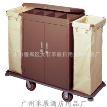 带门盖房口车带分格兰双边服务车酒店客房服务车房口车布草车