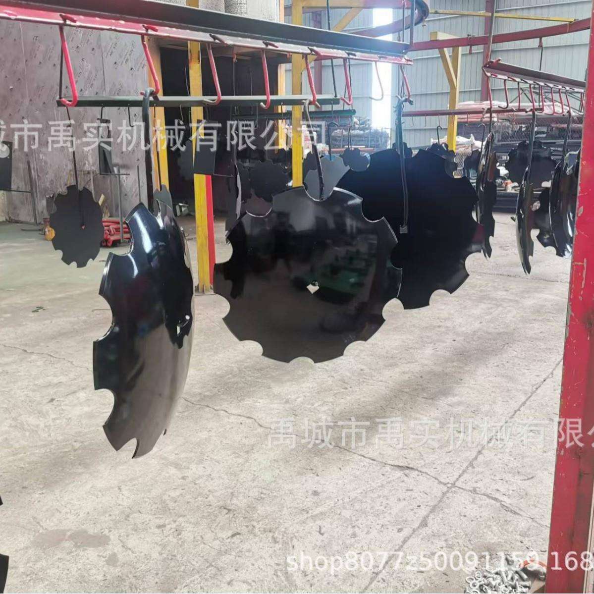 工厂直销圆盘耙片犁片圆盘犁配件 高温处理加厚锰钢缺口耙片间管