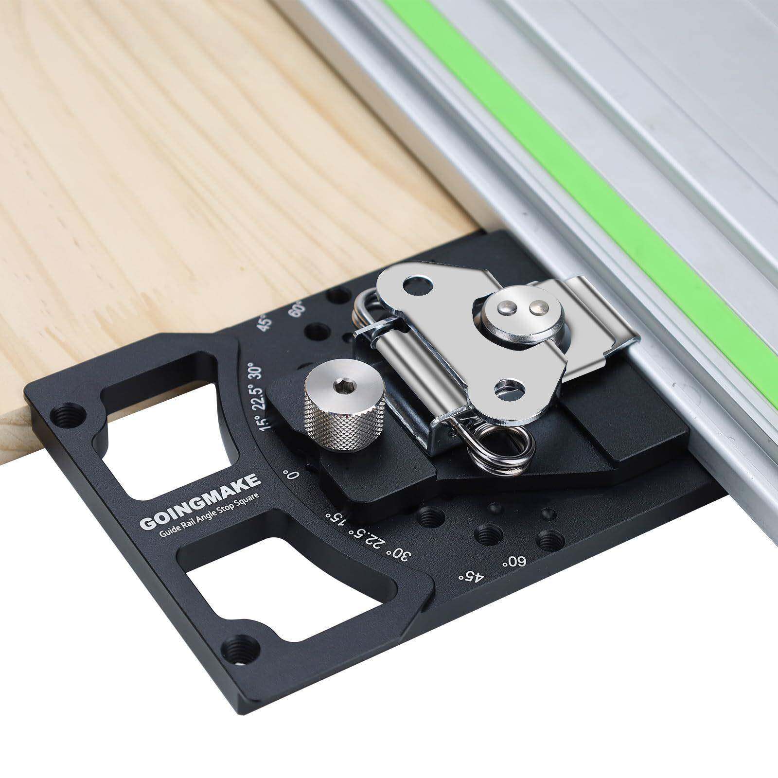 木工可调角度轨道锯方形尺导轨方尺适配Festool和Makita