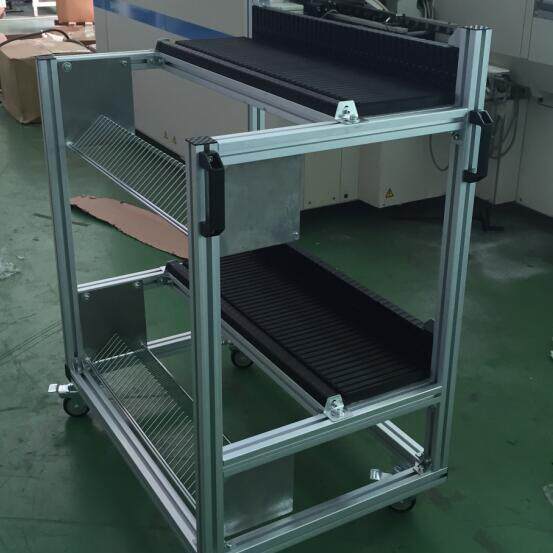 现货供应NXT飞达车贴片机飞达储存车料架台电动飞达车物料车带蓝 - 实物图