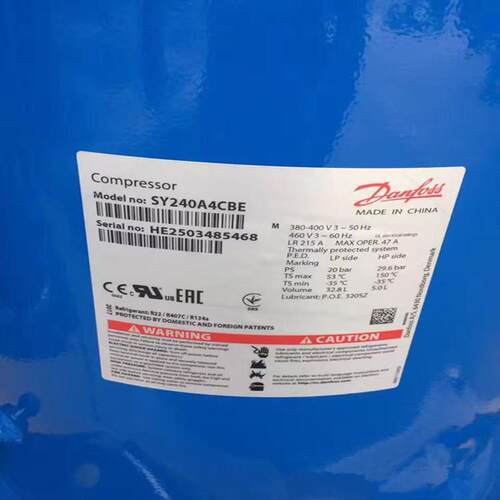 SY240A4CBE SY300A4CBE SY380A4CBE丹佛斯百福马压缩机CH290A4BBA