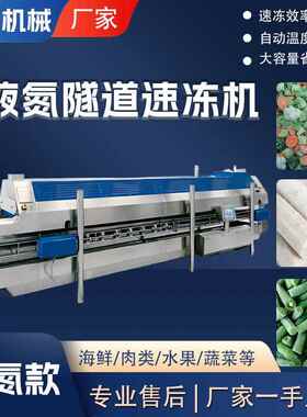 榴莲地595瓜豇豆速冻机全隧自动果蔬冻机速什锦蔬菜液氮道速冻机