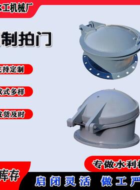 钢制拍门结构简单工作可靠DN00管道污水处理空心浮板式拍门