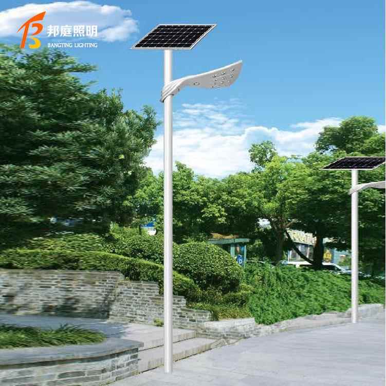 邦庭太阳能灯户外庭院灯家用新农村一体化LED路灯防水超亮人体感