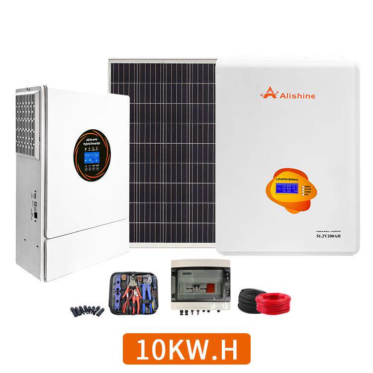 外贸60kw离网家庭电源光伏储能电池一体机20度家用太阳能发电系统