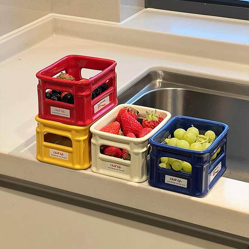 覆古收纳筐桌面零食架子置物架果盘果盆水果篮酒架摆件家用高颜值,收纳整理,桌面收纳盒,淘宝优惠券,粉丝福利购,淘宝优惠卷