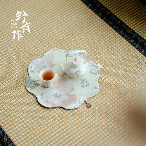 野有作新中式织锦加厚防水茶席干泡席茶台桌旗茶桌垫茶几隔热茶垫