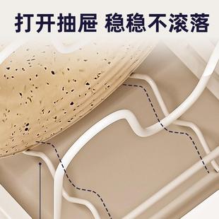 御仕家厨房台面可伸缩放碗盘子置物架家用多功能碗碟沥水收纳