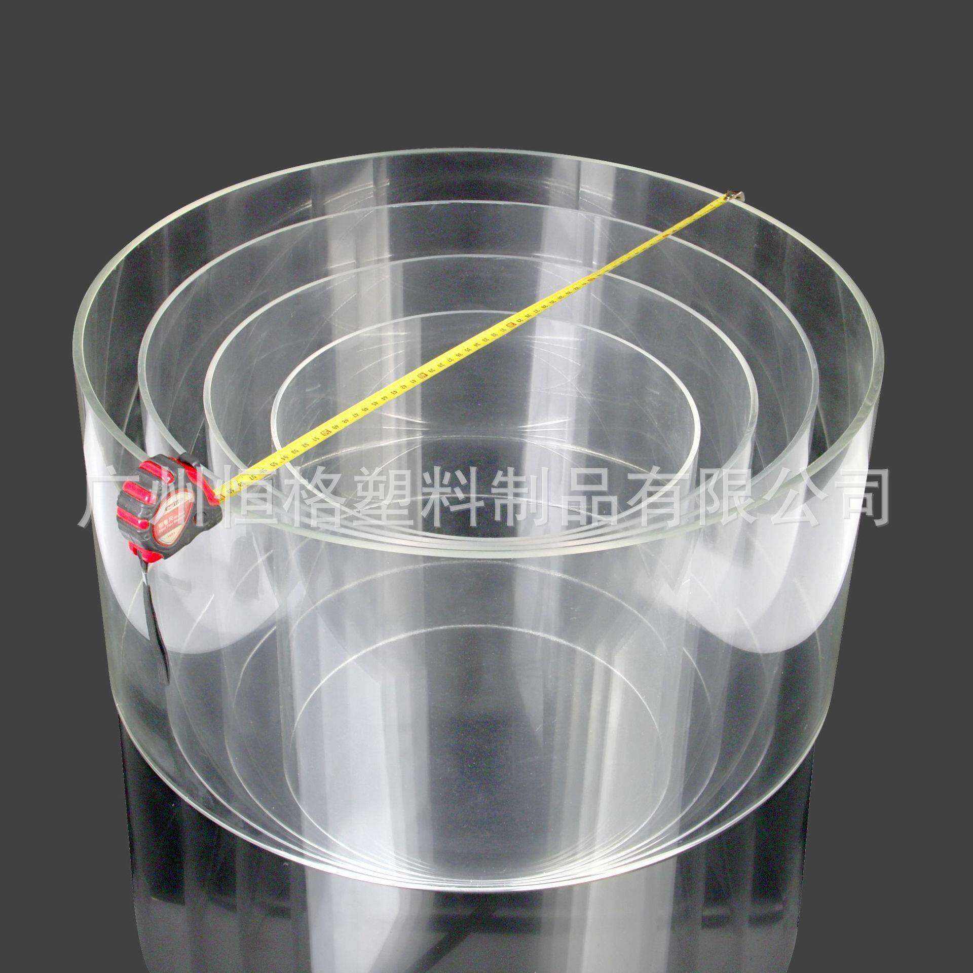 透明亚克力浇筑管有机玻璃圆形降尘缸酸雨采样缸不漏水粘接高透明