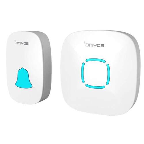 博颖家用无线遥控门铃穿墙王防串响防水按键点开关超远音乐呼叫器