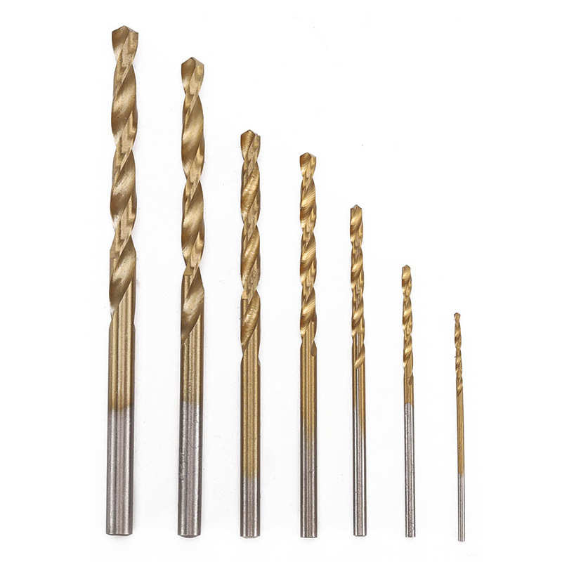定制镀钛麻花钻套装高速钢木工开孔器组合230pc直柄麻花钻头套装