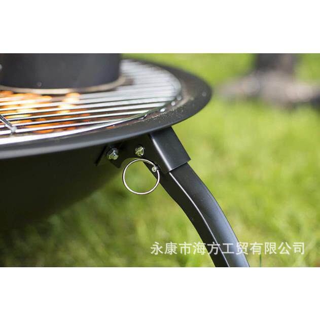 厂家直销BBQ Fire pit 21寸烧烤架户外折叠脚烧烤炉木炭火盆暖炉