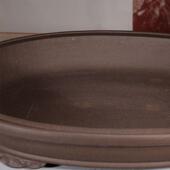 上水石专用紫砂花盆浅盆盆特大号圆形椭无孔山吸假2025跨境水石盆