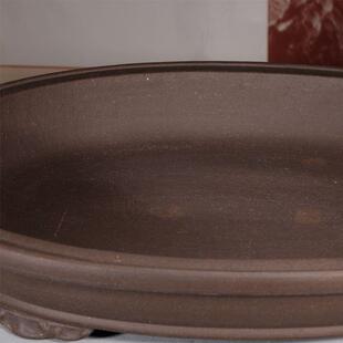 上水石专用紫砂花盆浅盆盆特大号圆形椭无孔山吸假2025跨境水石盆