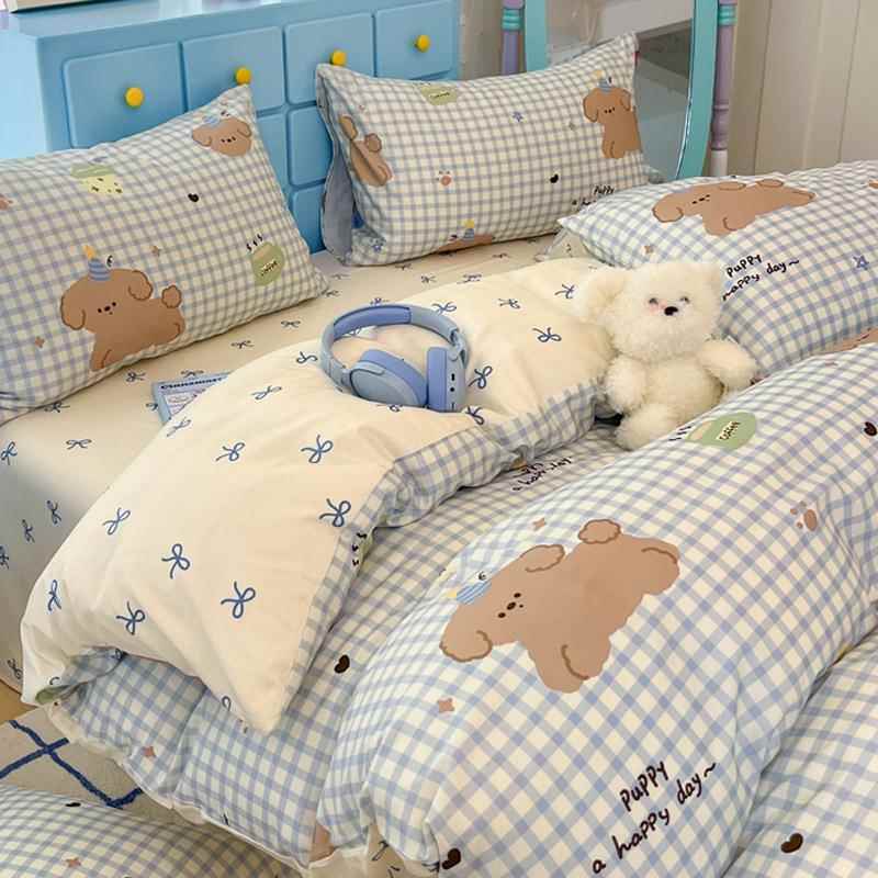 棉秋冬季纯被套单件150x200230全x被单人儿EX202411童宿舍1.5米卡