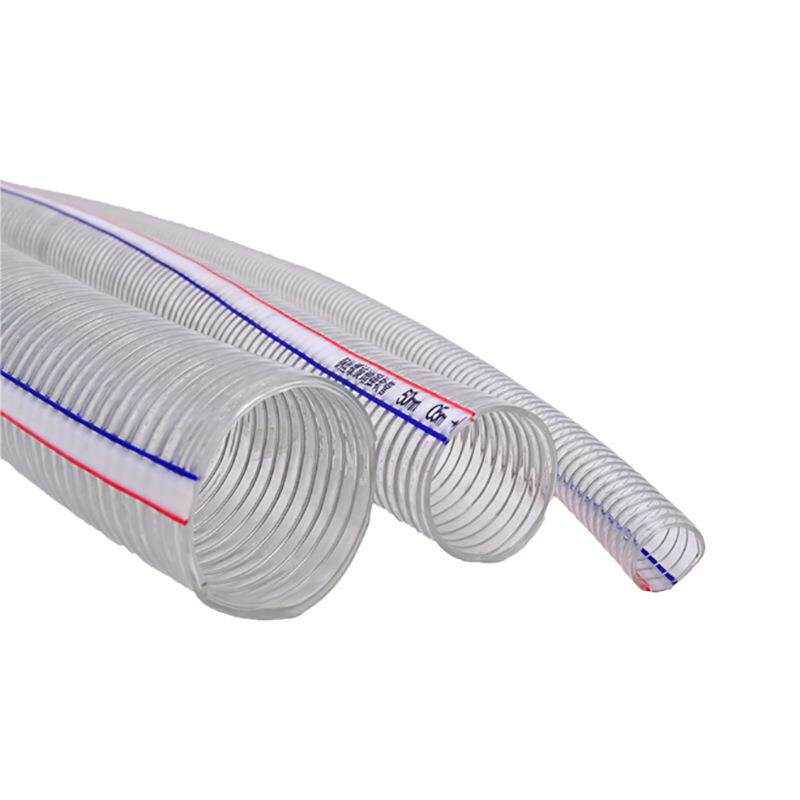PVC透明钢丝软管加厚耐磨耐压塑料水管厂抽水排水管防冻钢丝管
