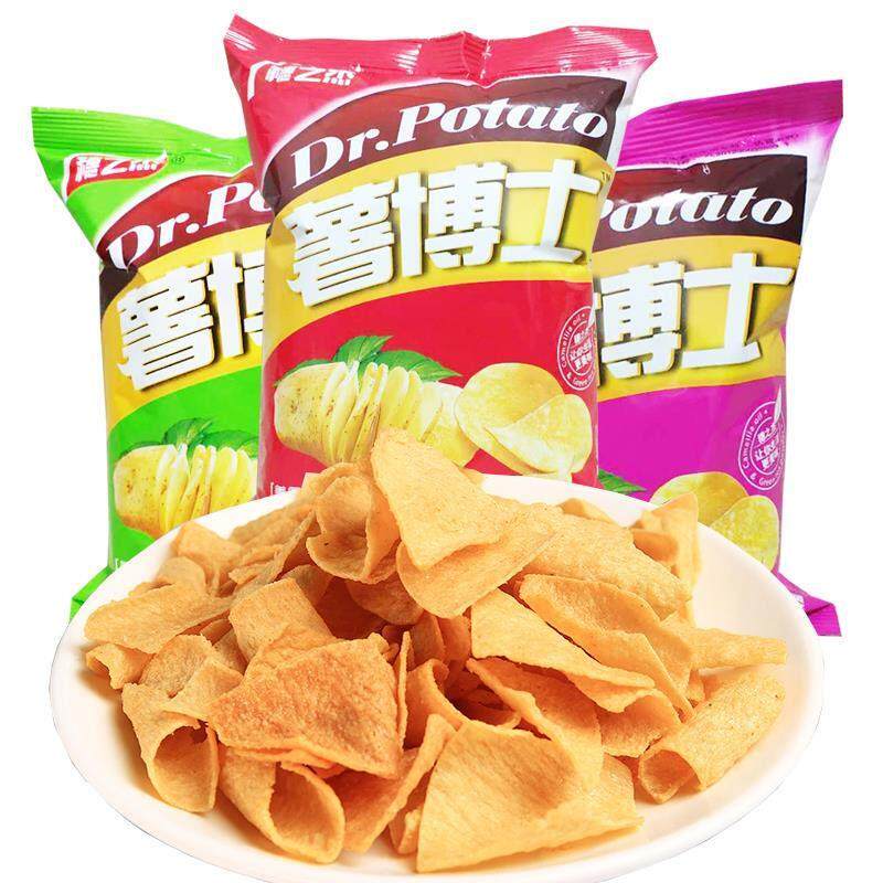 德克萨斯烧烤味薯片办公休闲零食 35克休闲零食包 穗之杰薯博士
