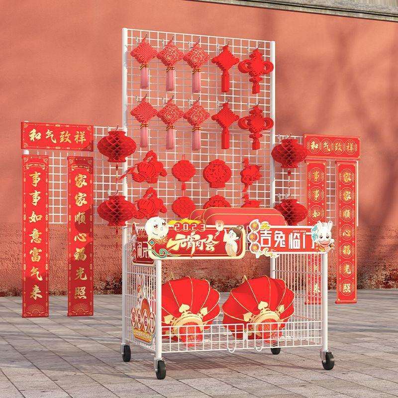 摆摊折叠小推车手推专用车促销挂钩展示架花车可移动一秒收摊神器