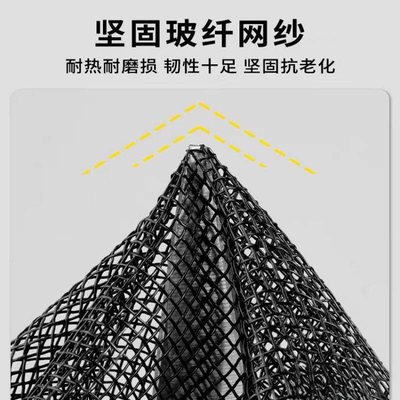 新款玻纤网纱侧开全磁条防蚊门帘夏季纱帘沙窗家用免打孔磁性纯色