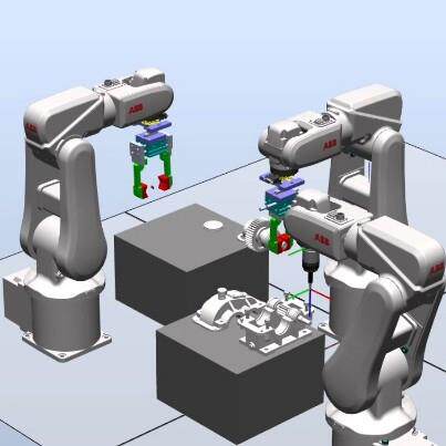 RobotStudio工业机器人离线编程RAPID仿真工作站搭建ABB帮代做
