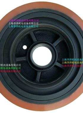 林德2车T堆垛机R20前轮载重轮撑轮Lin545456d胶e升高叉支聚氨酯包