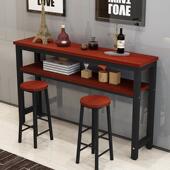 桌家用条桌申窄长简约吧台吧台桌桌桌餐桌高脚简易恒阳台奶茶靠墙