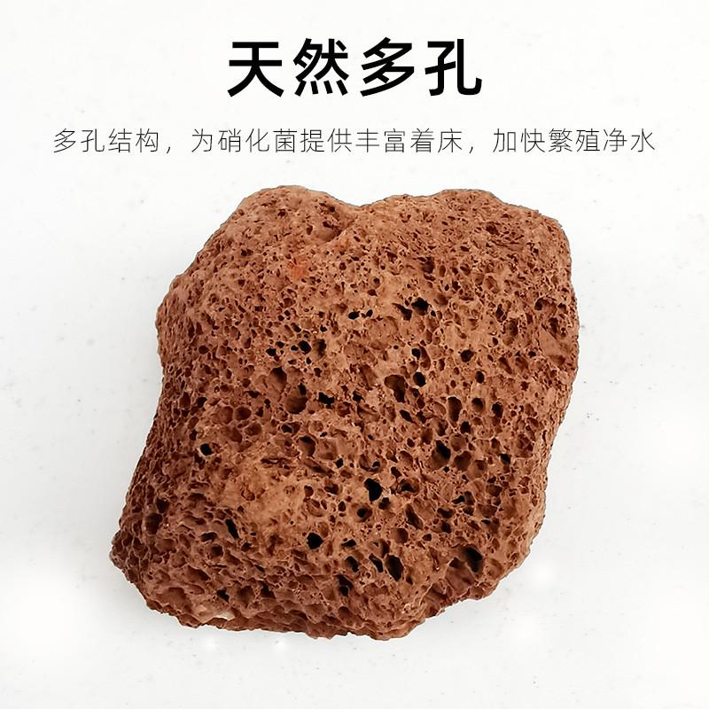 火山石鱼缸过滤材料天然火山石造景底砂水族箱净水锦鲤鱼池火山岩
