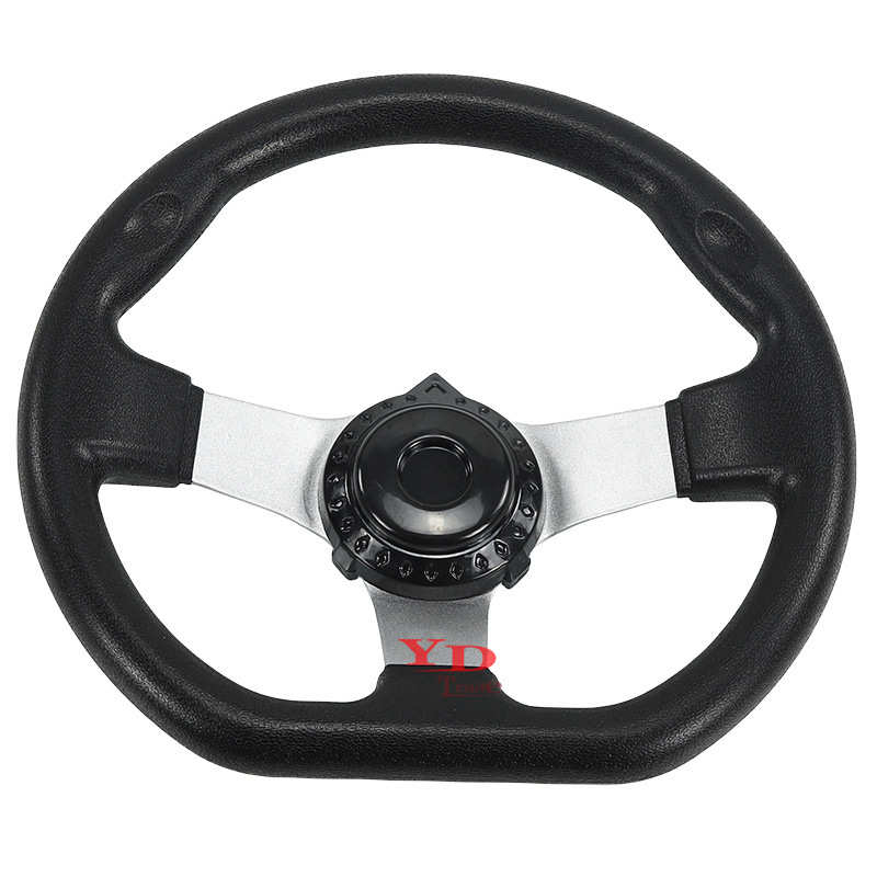 沙滩车卡丁车四轮车改装车配件农夫车270mm方向盘DIY自制车配件