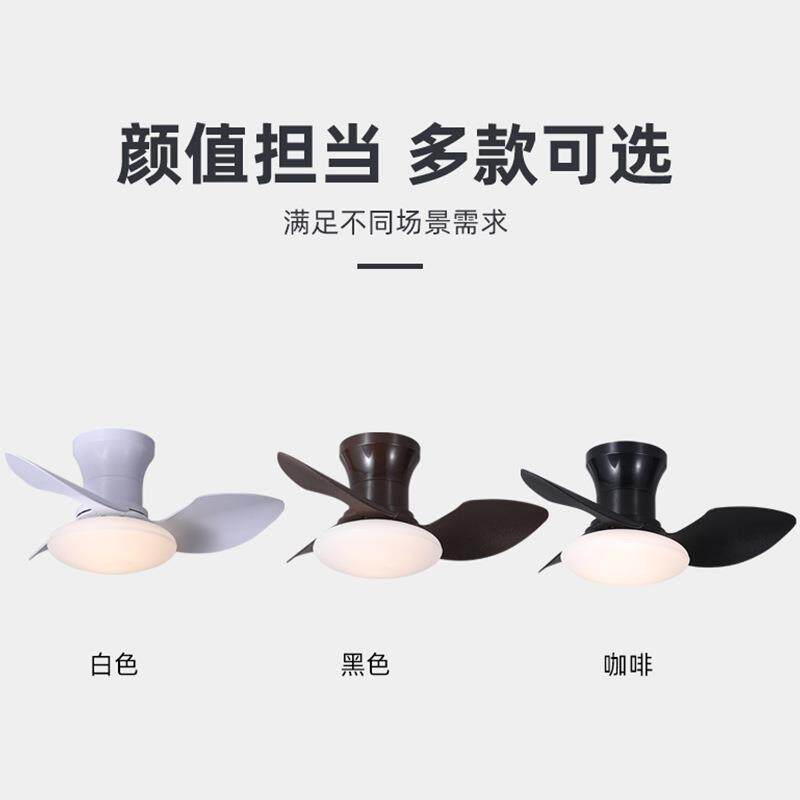 餐厅店灯扇一体电扇灯客厅卧室固定风叶吊扇灯北欧风智能控制家用