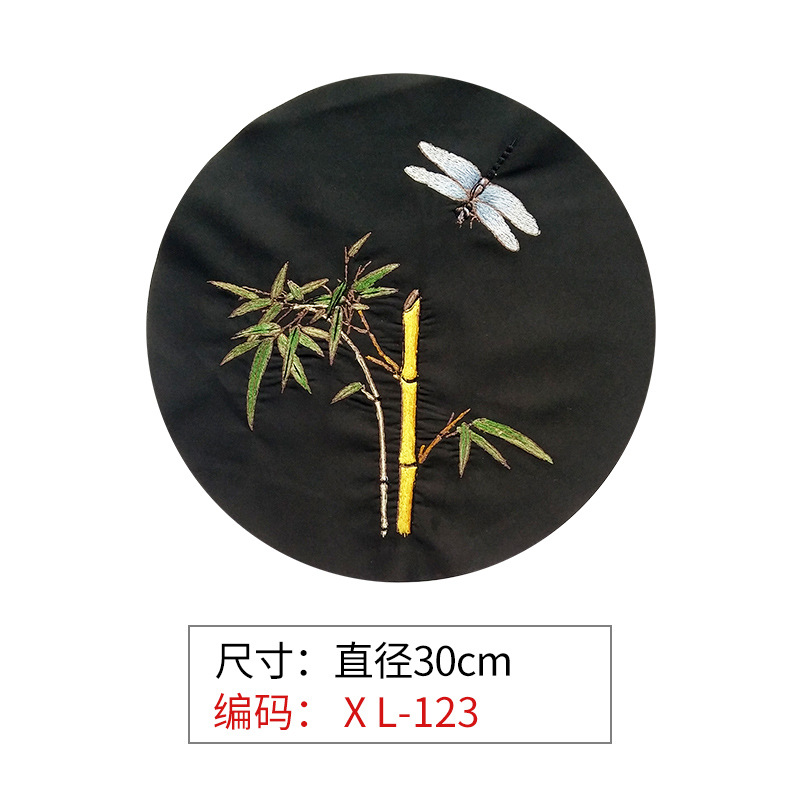diy大号花鸟窗帘古装刺绣织唛