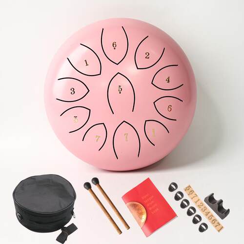 正品空鼓灵鼓玩8寸11音c调学生钢舌儿梵音鼓迷你小鼓童具乐器礼品