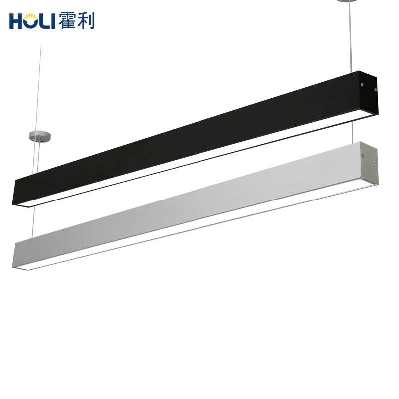 led铝材办公长条灯商场条形办公室吊线灯学校健身房线条灯方通灯