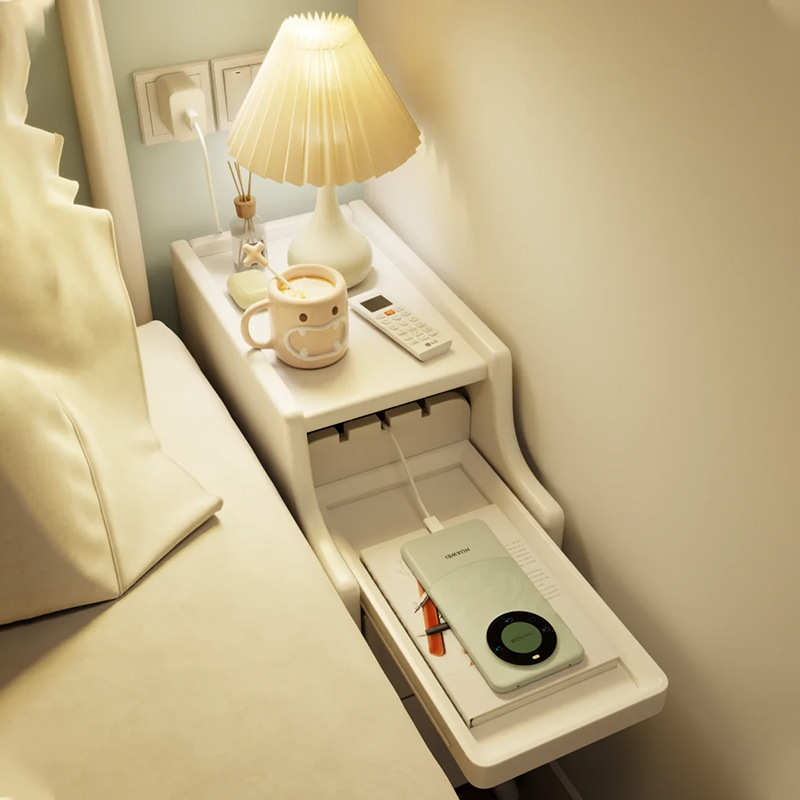 极窄床头柜小型全实木床边柜超窄20cm卧室迷你窄边夹缝床头置物架