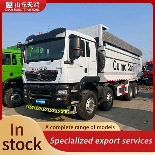 豪沃后八轮6X4工程自卸车中国重汽TX自卸运输翻斗车10轮渣土翻斗