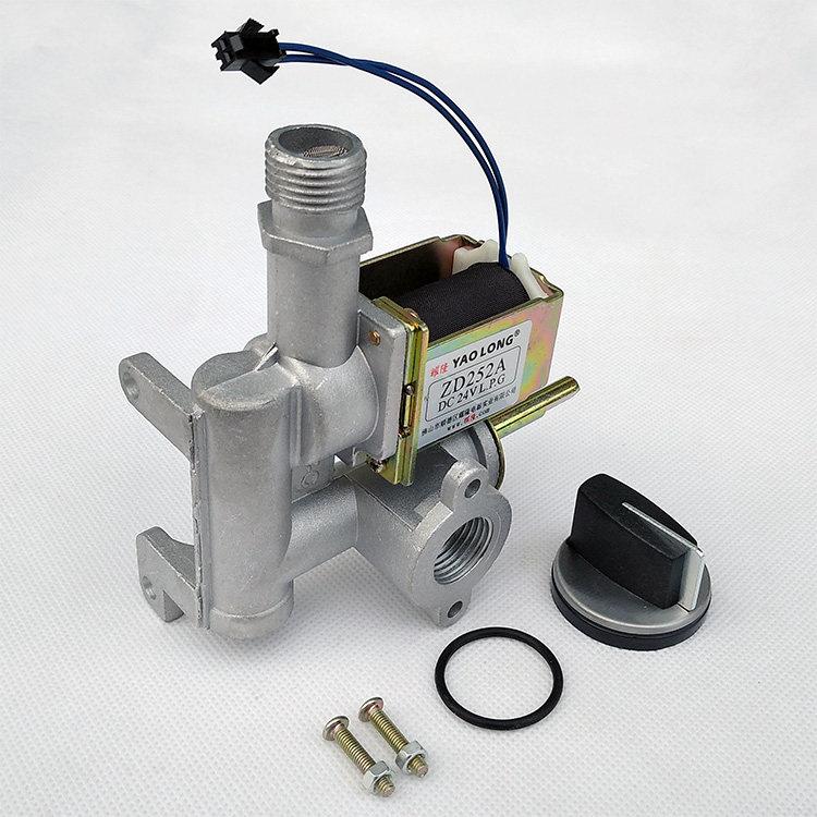 蒸气机电磁阀ZD252 24V 蒸气机柜自吸阀 火力大小调节旋钮开关