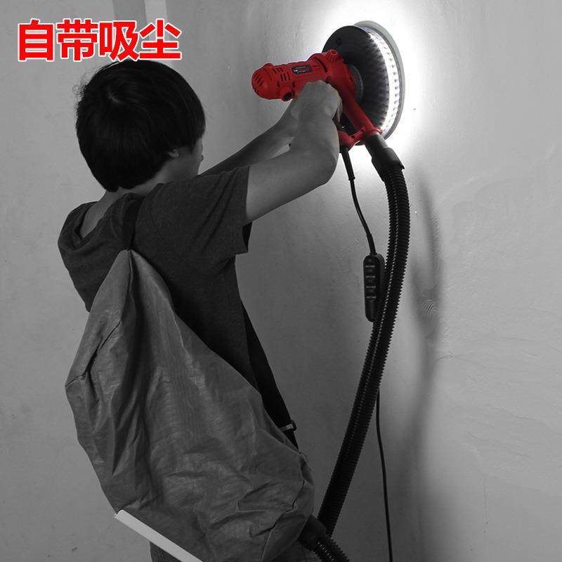 电自吸2018新款无尘墙面打磨机墙壁磨机多动功能打腻子墙面磨光无