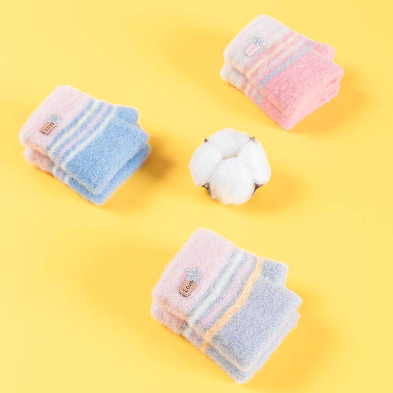 0-6-12月迷你婴儿直筒手套冬季男女小宝宝不分指儿童小孩爬行漏指