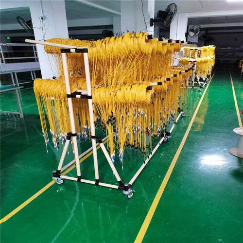 厂家供应电源线挂线架车间线束带轮移动放置架数据线推车