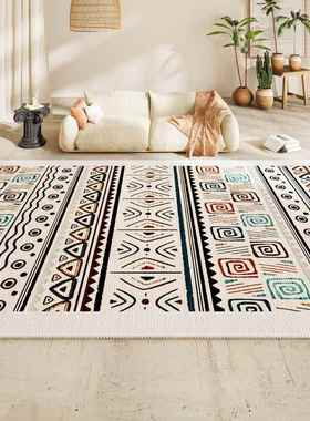 正品MFEN 斯客厅U地毯卧室床边谈沙波发茶几毯覆古高级感防水滑防