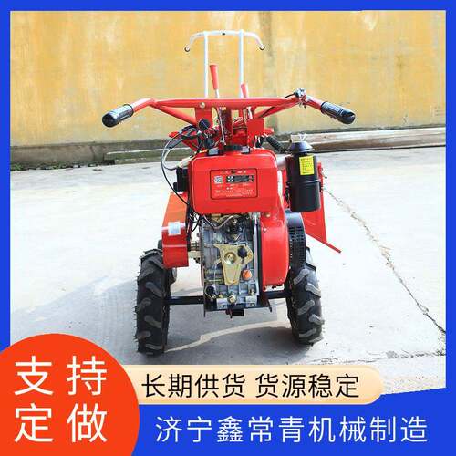 家用小型玉米收割机单行手扶式掰苞米农用机械柴油收获机