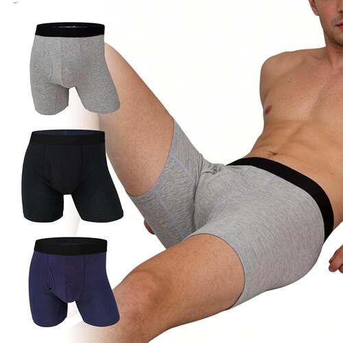 Zeriluna Men's Front Opening Boxer Briefs - Comfortably Fitt