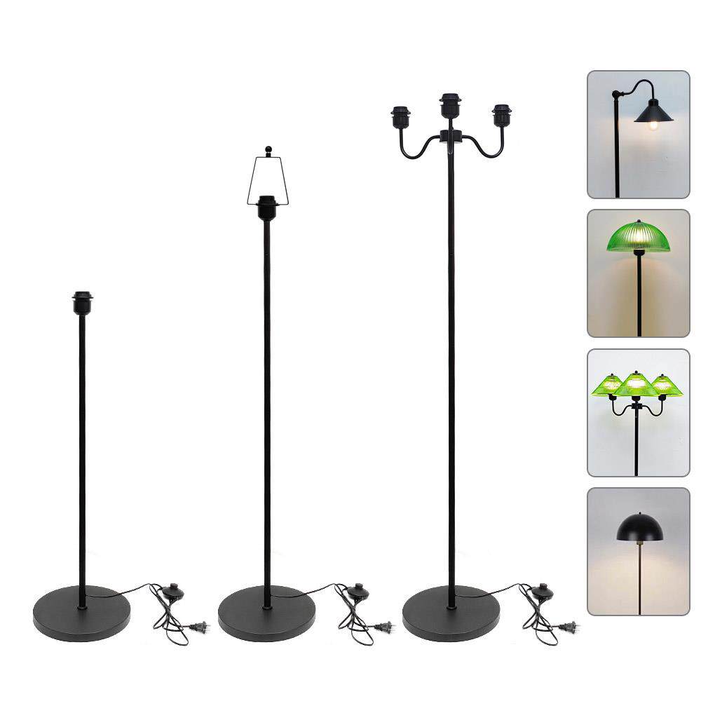 落地灯灯座灯架灯杆设计DIY脚踏开关E27灯头灯具配件卧室客厅现代