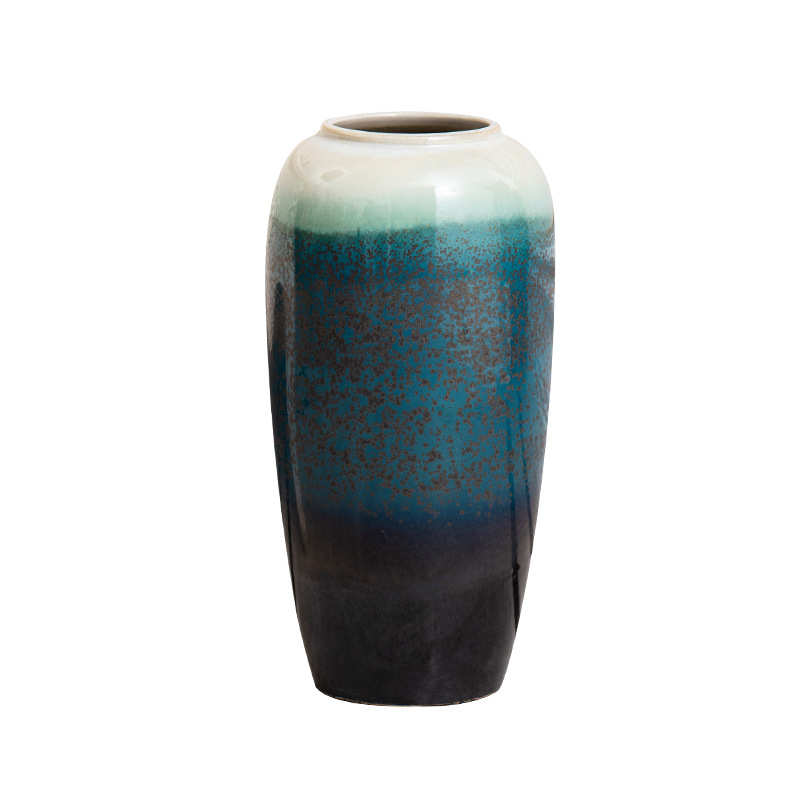 景德镇陶瓷落地大花瓶创意欧式现代简约花插花器主题餐厅酒店摆件