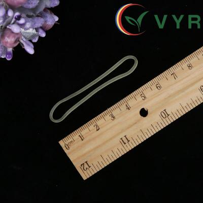 头厂家直供6CM乳源胶橡筋乳胶圈乳白皮色皮筋FVO高弹力皮筋