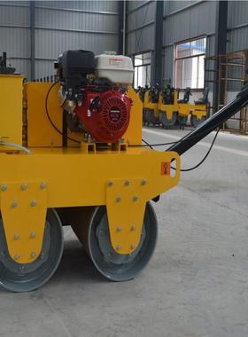厂供应 609480型手扶式柴油冷双轮压路型机 家路水面夯实器 小压