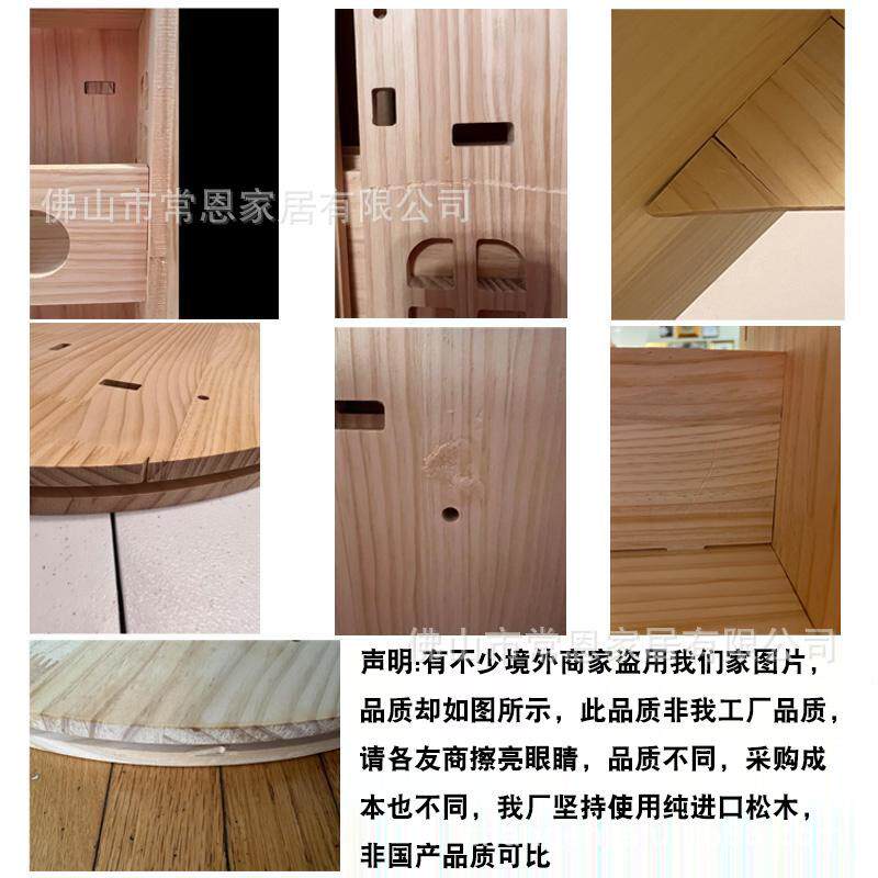 360度实木儿童旋转书架落地宝宝绘本架简易多层客厅置物收纳架