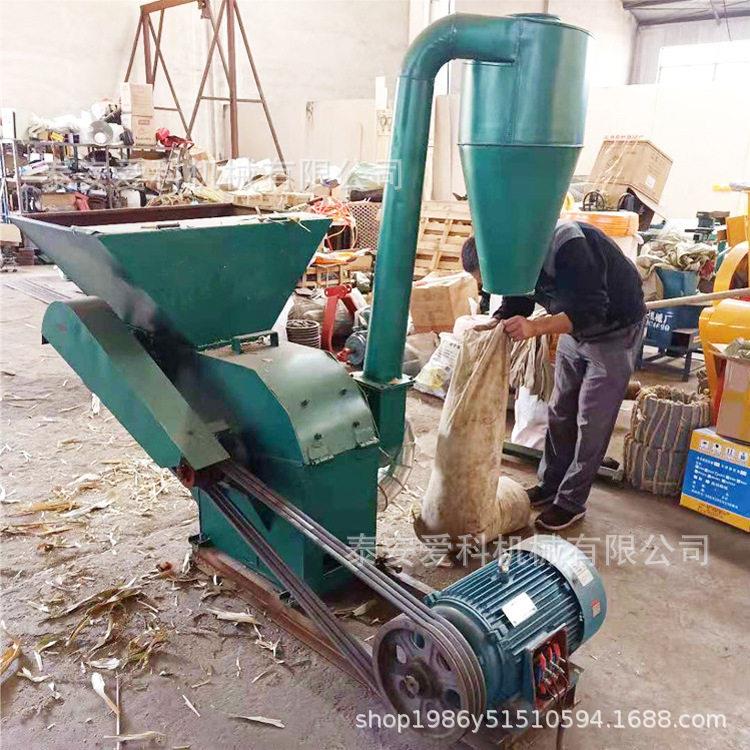 玉米杆花生秧秸秆饲料粉碎机沙克龙双喂羊喂牛玉米杆粉碎