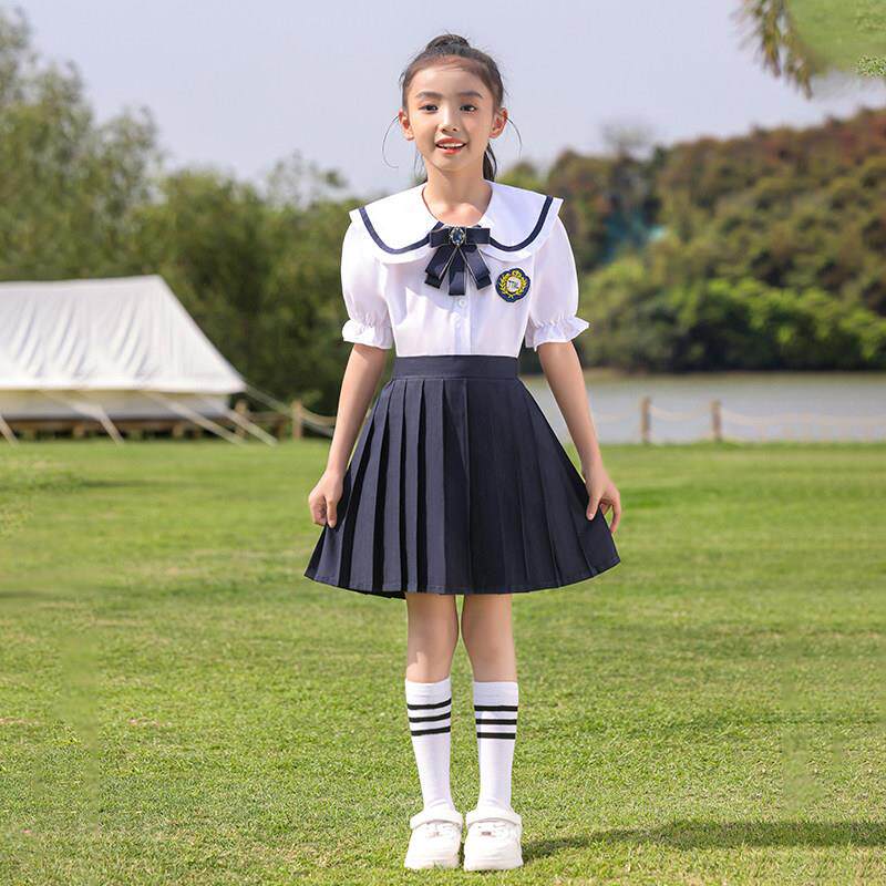 高档儿童演出服套装夏季英表伦风幼儿园学生诗朗赛诵小比六一合唱